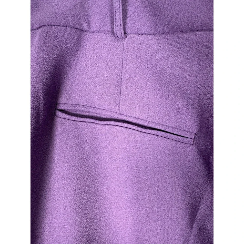 Exquise Anthropologie Women’s Wide Leg Lilac Purple Pants Trousers Size Large - Picture 8 of 14
